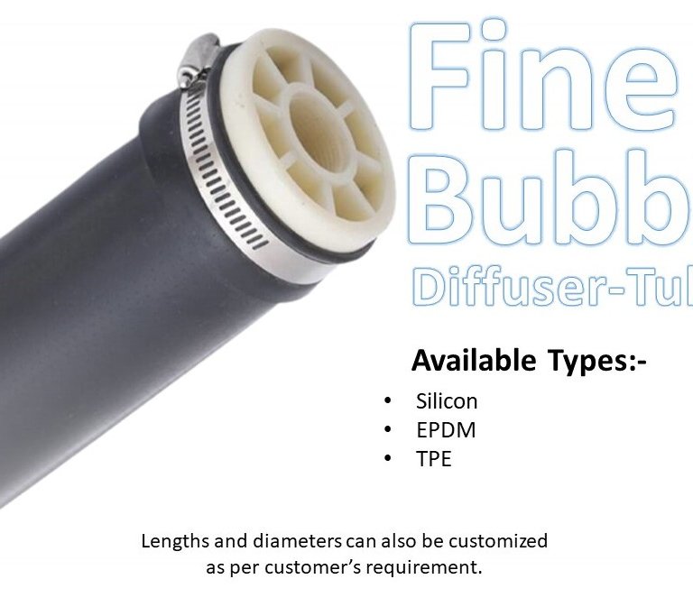 Tube and disc diffusers for aeration